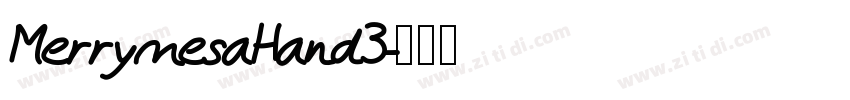 MerrymesaHand3字体转换