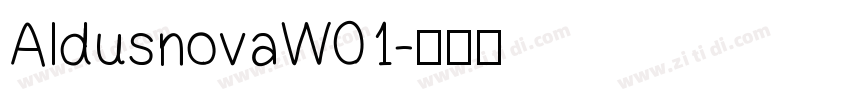 AldusnovaW01字体转换