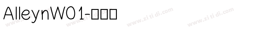 AlleynW01字体转换