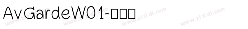 AvGardeW01字体转换