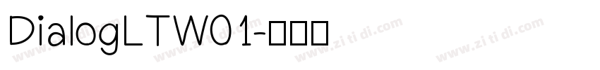 DialogLTW01字体转换
