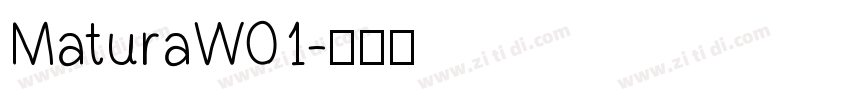 MaturaW01字体转换