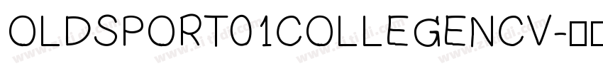 OLDSPORT01COLLEGENCV字体转换