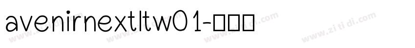 avenirnextltw01字体转换