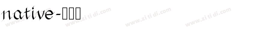 native字体转换