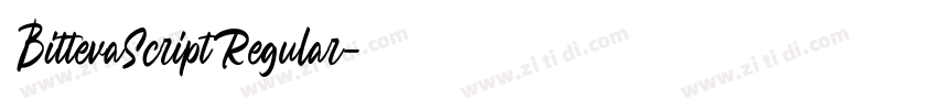 BittevaScriptRegular字体转换