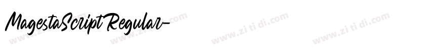 MagestaScriptRegular字体转换
