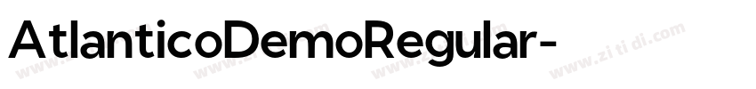 AtlanticoDemoRegular字体转换