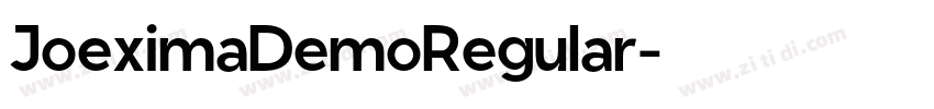 JoeximaDemoRegular字体转换