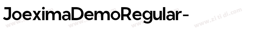 JoeximaDemoRegular字体转换