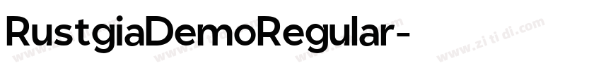 RustgiaDemoRegular字体转换
