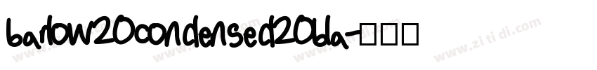 barlow20condensed20bla字体转换