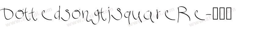 DottedsongtiSquareRe字体转换