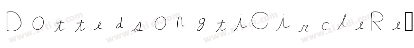 DottedsongtiCircleRe字体转换