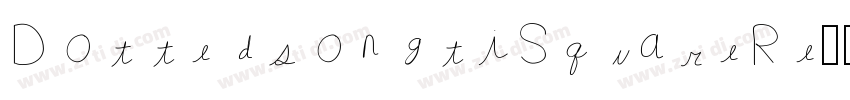 DottedsongtiSquareRe字体转换