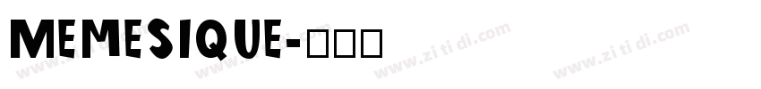 Memesique字体转换