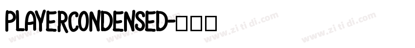 PlayerCondensed字体转换