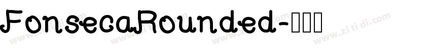 FonsecaRounded字体转换