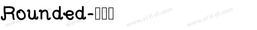 Rounded字体转换