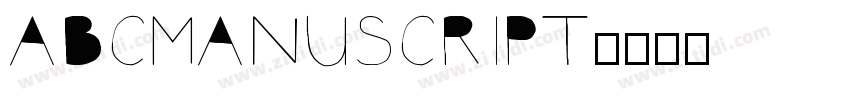 AbcManuscript字体转换