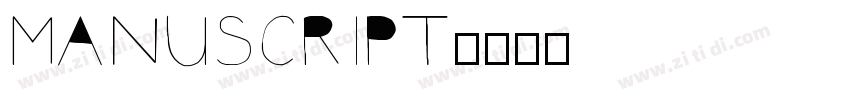 Manuscript字体转换