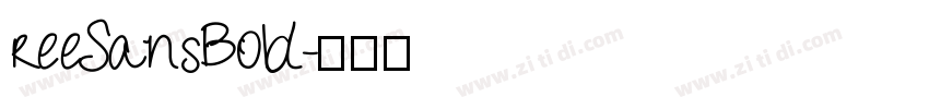 reeSansBold字体转换