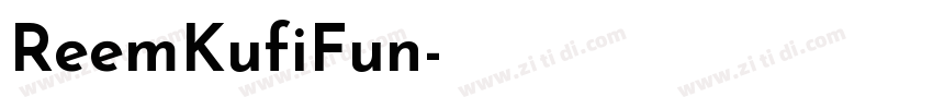 ReemKufiFun字体转换
