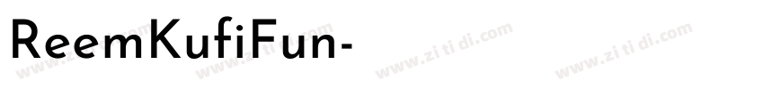 ReemKufiFun字体转换