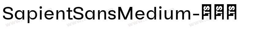 SapientSansMedium字体转换