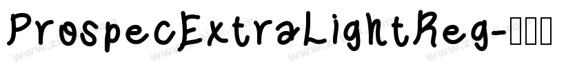 ProspecExtraLightReg字体转换