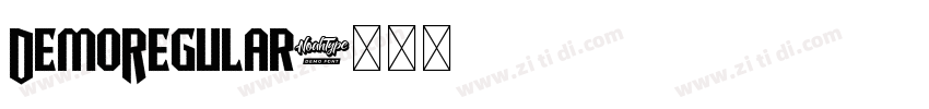 DemoRegular字体转换