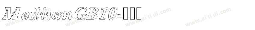 MediumGB10字体转换