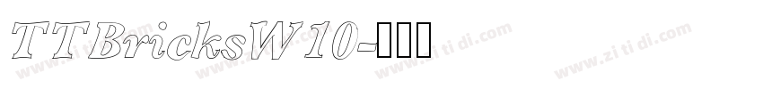 TTBricksW10字体转换