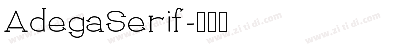 AdegaSerif字体转换