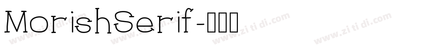 MorishSerif字体转换