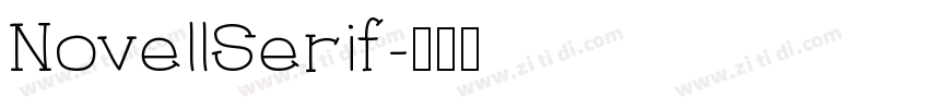 NovellSerif字体转换