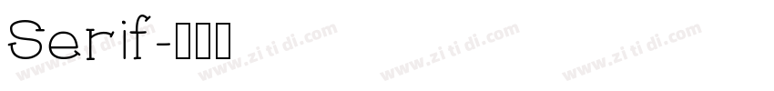 Serif字体转换
