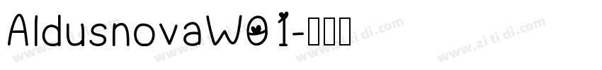 AldusnovaW01字体转换