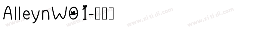 AlleynW01字体转换