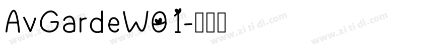 AvGardeW01字体转换