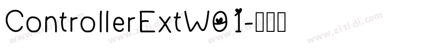 ControllerExtW01字体转换
