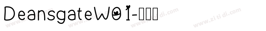 DeansgateW01字体转换