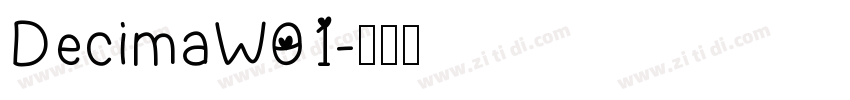 DecimaW01字体转换