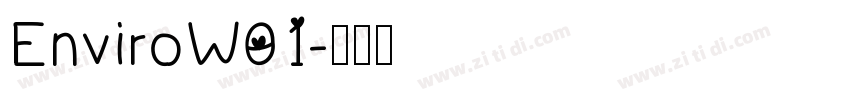 EnviroW01字体转换