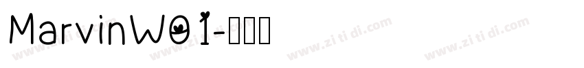 MarvinW01字体转换
