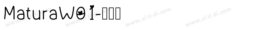 MaturaW01字体转换