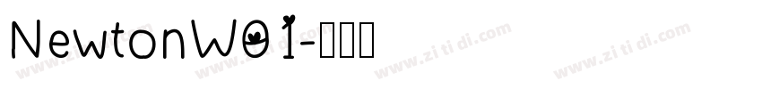 NewtonW01字体转换