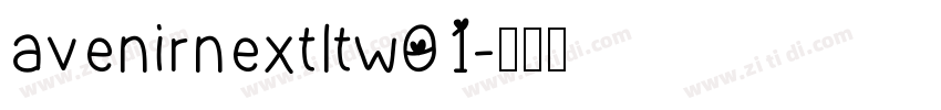 avenirnextltw01字体转换