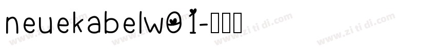 neuekabelw01字体转换