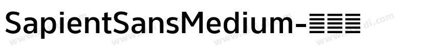 SapientSansMedium字体转换